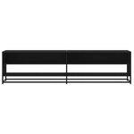 vidaXL Meuble TV noir 180 5x40x46 cm bois d'ingénierie