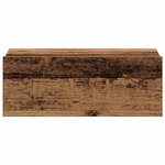 vidaXL Tables de chevet flottantes 2 Pièces vieux bois bois d'ingénierie
