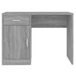 vidaXL Bureau avec tiroir et armoire Sonoma gris 100x40x73 cm