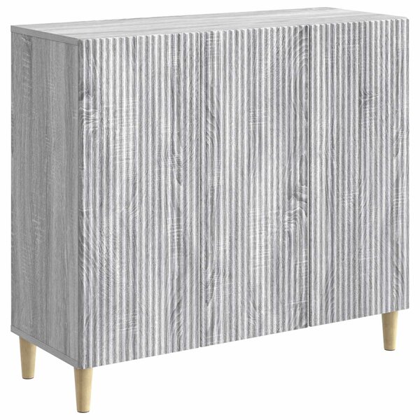 vidaXL Buffet Sonoma gris 89 x 34 5 x 80 cm Bois d'ingénierie