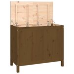 vidaXL Boîte à linge Marron miel 88 5x44x76 cm Bois massif de pin
