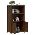 vidaXL Buffet haut chêne marron 62x32x103 5 cm bois d'ingénierie