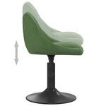 vidaXL Chaise de salle à manger Vert foncé Velours