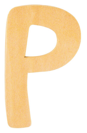 Alphabet en bois 6 cm Lettre P