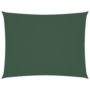 vidaXL Voile de parasol tissu oxford rectangulaire 6x7 m vert foncé