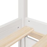 vidaXL Lit avec tiroirs et matelas blanc 90x190 cm bois massif de pin