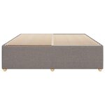 vidaXL Cadre de lit sans matelas taupe 180x200 cm tissu