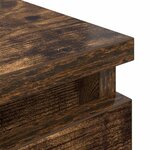 vidaXL Meuble TV chêne fumé 80x35x54 cm bois d'ingénierie