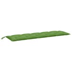 vidaXL Coussin de banc de jardin vert mélangé 180x50x7 cm tissu