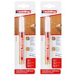 Marqueur pour meuble 8900 Chêne Clair Pointe Ronde 1 5-2 mm x 2 EDDING