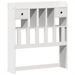 vidaXL Cadre de lit sans matelas blanc 90x200 cm bois de pin massif