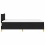 vidaXL Lit boxspring avec matelas avec matelas Noir 120 x 190 cm tissu