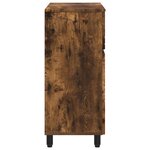 vidaXL Unité de vanité de salle de bain Chêne fumé 60 x 35 x 80 cm