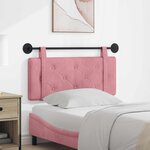 vidaXL Tête de lit suspendue Rose Velours