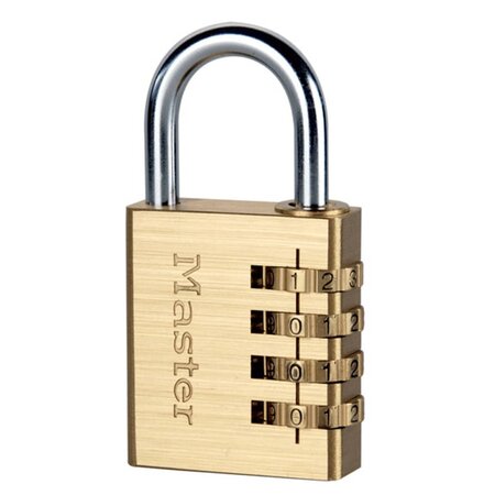 Master lock cadenas à combinaison aluminium jaune 40 mm 604eurd