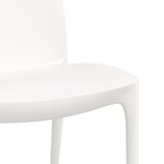 vidaXL Chaises de jardin lot de 2 blanc 50x46x80 cm polypropylène