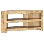 vidaXL Meuble TV d'angle 90x45x45 cm Bois de manguier solide