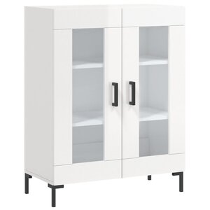 vidaXL Buffet Blanc brillant 69 5x34x90 cm Bois d'ingénierie