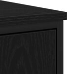 vidaXL Ensemble de mobilier de salle de bain avec étagère 2 Pièces Noir
