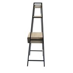 Bureau avec étagere en metal - L 84 x P 45 x H 165 cm - DOVER