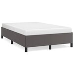 vidaXL Cadre de lit gris 120x190 cm similicuir