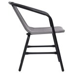 vidaXL Chaises de jardin lot de 2 Plastique Rotin et acier 110 kg