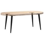 vidaXL Pieds de table basse coniques 4 pièces Noir 42-43 cm Acier