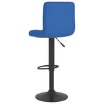 vidaXL Tabouret de bar Bleu Tissu