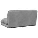 vidaXL Fauteuil de sol ajustable Gris clair Velours