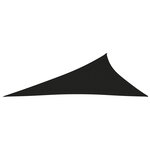 vidaXL Voile de parasol Tissu Oxford triangulaire 4x5x6 4 m Noir