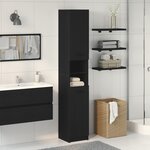 Meuble de salle de bain en chêne noir vidaXL - 32x34x188 5 cm