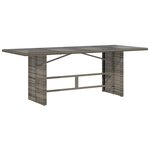 vidaXL Ensemble de salle à manger pour jardin 9 Pièces Gris polyrotin