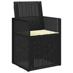 vidaXL Chaises de jardin salle à manger 2 Pièces Anthracite et crème PP