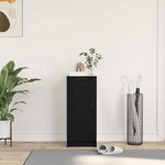 vidaXL Cabinet à chaussures avec étagère Chêne noir 29 5 x 35 x 70 cm