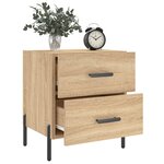 vidaXL Table de chevet chêne sonoma 40x35x47 5 cm bois d’ingénierie