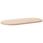 vidaXL Plateau de table 100x50x2 5 cm Bois massif Pin Ovale