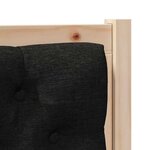 vidaXL Tête de lit Autre Marron et noir 90 cm Bois massif en pin