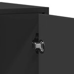 vidaXL Buffet noir 94x35x76 cm bois d’ingénierie