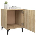 vidaXL Tables de chevet 2 Pièces Chêne Sonoma Bois d'ingénierie