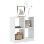 vidaXL Bibliothèque blanc 68 5x32x75 cm bois d'ingénierie