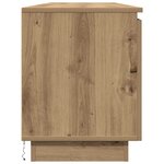 vidaXL Meuble TV avec LED Chêne Artisan 180x38x49 cm Bois d'ingénierie