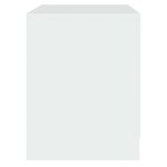 vidaXL Tables de chevet 2 Pièces blanc 45x34 5x44 5 cm bois d’ingénierie