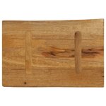 vidaXL Dessus de table 60x40x2 5 cm bord vivant bois massif manguier