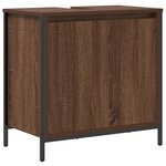 vidaXL Meuble salle de bain lavabo chêne marron 60x34 5x60 cm
