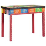 vidaXL Bureau Marron 100 x 50 x 75 cm Bois de manguier massif