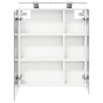 vidaXL Armoire Miroir de Salle de Bain Blanc 60 x 14 5 x 70 cm