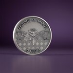 Pièce de monnaie en Argent 5 Cedis g 31.1 (1 oz) Millésime 2025 Memento Mori MINER