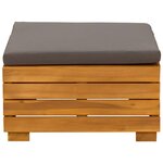 vidaXL Ensemble de salon de jardin 2 Pièce Marron Bois d'Acacia Massif