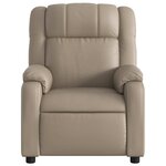 vidaXL Fauteuil inclinable Cappuccino Similicuir