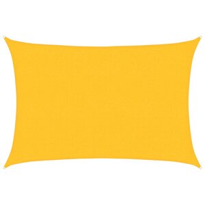 vidaXL Voile d'ombrage 160 g/m² Jaune 2 5x4 m PEHD